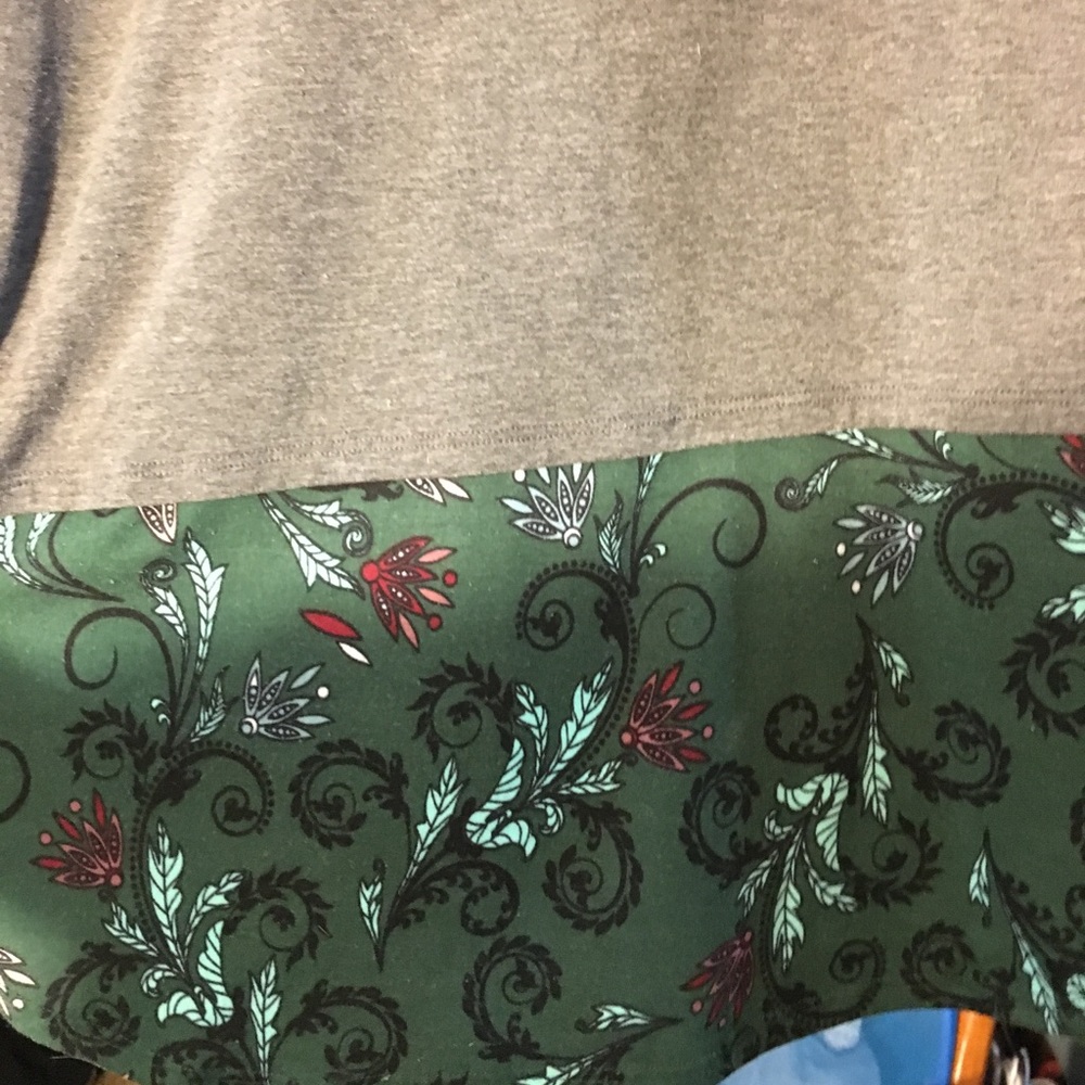 Lularoe irma with unicorn dipped bottom